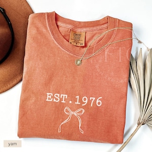 Comfort Colors 1976 Shirt 1976 T-shirt 50th Birthday Shirt 1976 Tshirt 1976 Birthday Tee Hello 50 Shirt 50th Birthday Gift for 50th birthday Yam