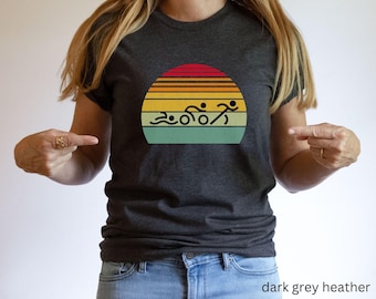 Triathlon Shirt, Swim Bike Run T-shirt, Triathlon Race Tee, Gift for Triathlete, Swimming Biking Running Shirt, Athlete T-shirt