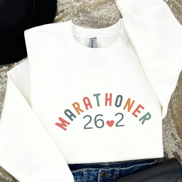 Marathoner Sweatshirt, Runners Sweater, Race Gift for Marathon Runner Birthday Christmas Gift, Gift for Marathon Finisher