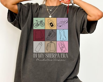 Triathlon Sherpa Shirt, In My Sherpa Era Tshirt, Comfort Colors T-shirt, Triathlon Race Sherpa Shirt, Sherpa Gift, Triathlon Race Supporter