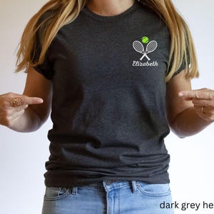 Custom Tennis Shirt, Tennis Player Name T-shirt, Personalized Gift for Tennis Club Coach, Mother&#39;s Day Gift, Father&#39;s Day Tennis Gift