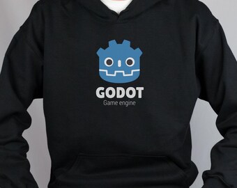 Godot Hoodie, Godot Game Engine Sweatshirt for Game Programmer, Game Developers, Sweater for Godot Engine Community, Gift for Game Creator