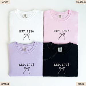 Comfort Colors 1976 Shirt 1976 T-shirt 50th Birthday Shirt 1976 Tshirt 1976 Birthday Tee Hello 50 Shirt 50th Birthday Gift for 50th birthday image 8