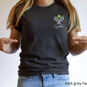 Custom Tennis Shirt, Tennis Player Name T-shirt, Personalized Gift for Tennis Club Coach, Mother&#39;s Day Gift, Father&#39;s Day Tennis Gift
