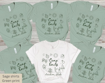 Camp Bachelorette Party Shirt, Custom Bride Bach Crew, Bridal Shower T-shirt, Bridesmaid Proposal Gift, Personalized Wedding Party Favor