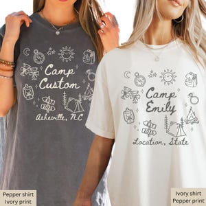 Camp Bachelorette Comfort Colors Shirt, Custom Bridal Party Shirt, Camp Bach Personalized Bride Crew Bridesmaid, Last Trail before the veil