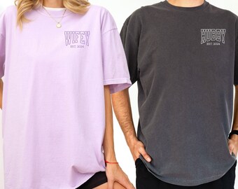 Husband and Wife Shirts, Mr and Mrs Tshirts, Just Married Comfort Colors Shirt, Custom Honeymoon Gift for Newlywed, Wedding Anniversary Tee