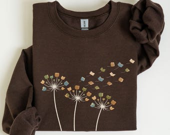 Bookish Dandelion Sweatshirt, Book Lover Crewneck, Cozy Bookworm Gift, Librarian Reading Sweatshirt, Reading Gift, Teacher Gift
