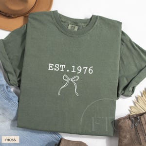 Comfort Colors 1976 Shirt 1976 T-shirt 50th Birthday Shirt 1976 Tshirt 1976 Birthday Tee Hello 50 Shirt 50th Birthday Gift for 50th birthday Moss