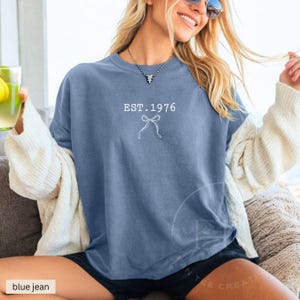 Comfort Colors 1976 Shirt 1976 T-shirt 50th Birthday Shirt 1976 Tshirt 1976 Birthday Tee Hello 50 Shirt 50th Birthday Gift for 50th birthday Blue Jean