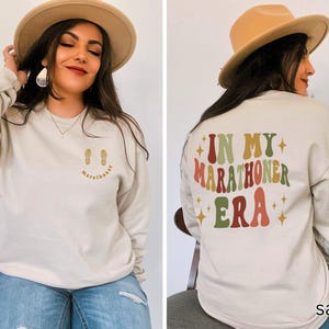 In My Marathoner Era Sweatshirt, Runners Sweatshirt, Gift for Marathon Runner, Running Sweatshirt, Retro Runners Birthday Christmas Gift