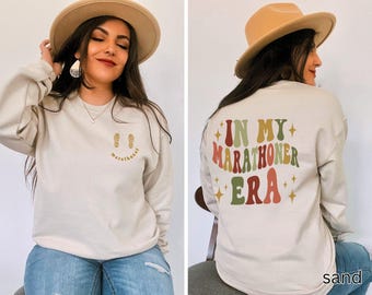 In My Marathoner Era Sweatshirt, Runners Sweatshirt, Gift for Marathon Runner, Running Sweatshirt, Retro Runners Birthday Christmas Gift