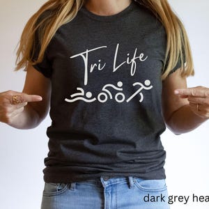 Triathlon Shirt, Triathlon Life T-shirt, Tri Life Tee, Swim Bike Run Tshirt, Gift for Triathletes, Triathlete Gift