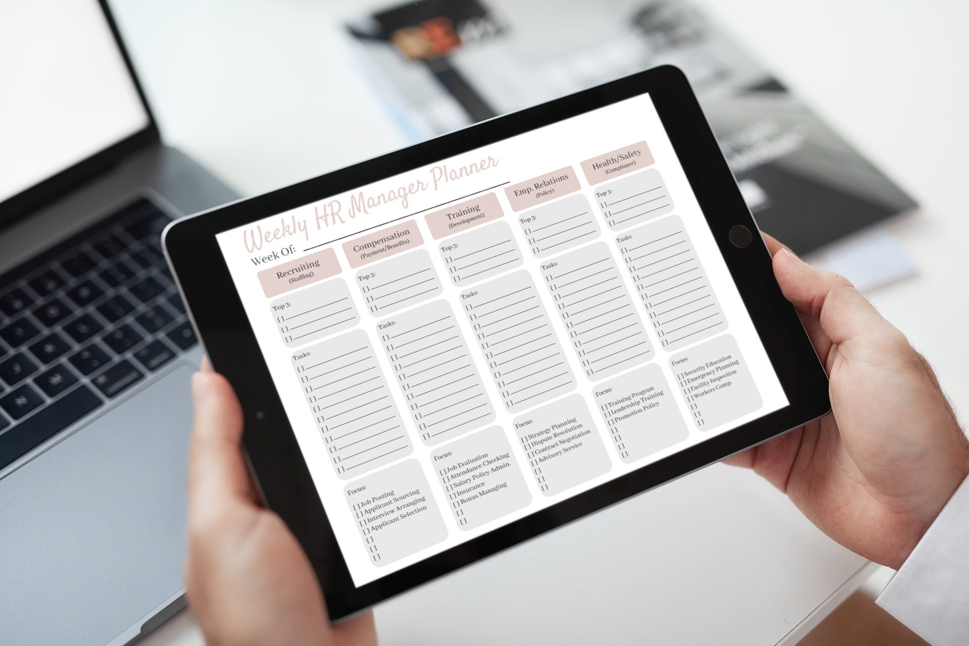 Manager Planner Weekly HR Manager Planner - Digital - Etsy