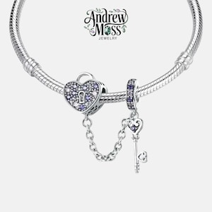 The Key Of Heart Dangle Charm
