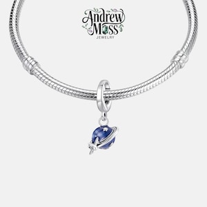 Airplane Earth Pendant Charm