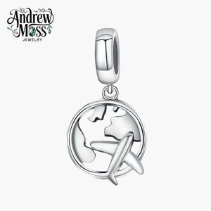 The Dream Of Traveling Dangle Charm for Bracelet 925 Sterling Silver