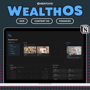 WealthOS v2.0 | Personal Finance Notion Template to track your Cashflow, Portfolio, Bank Accounts, Budgeting, and NetWorth