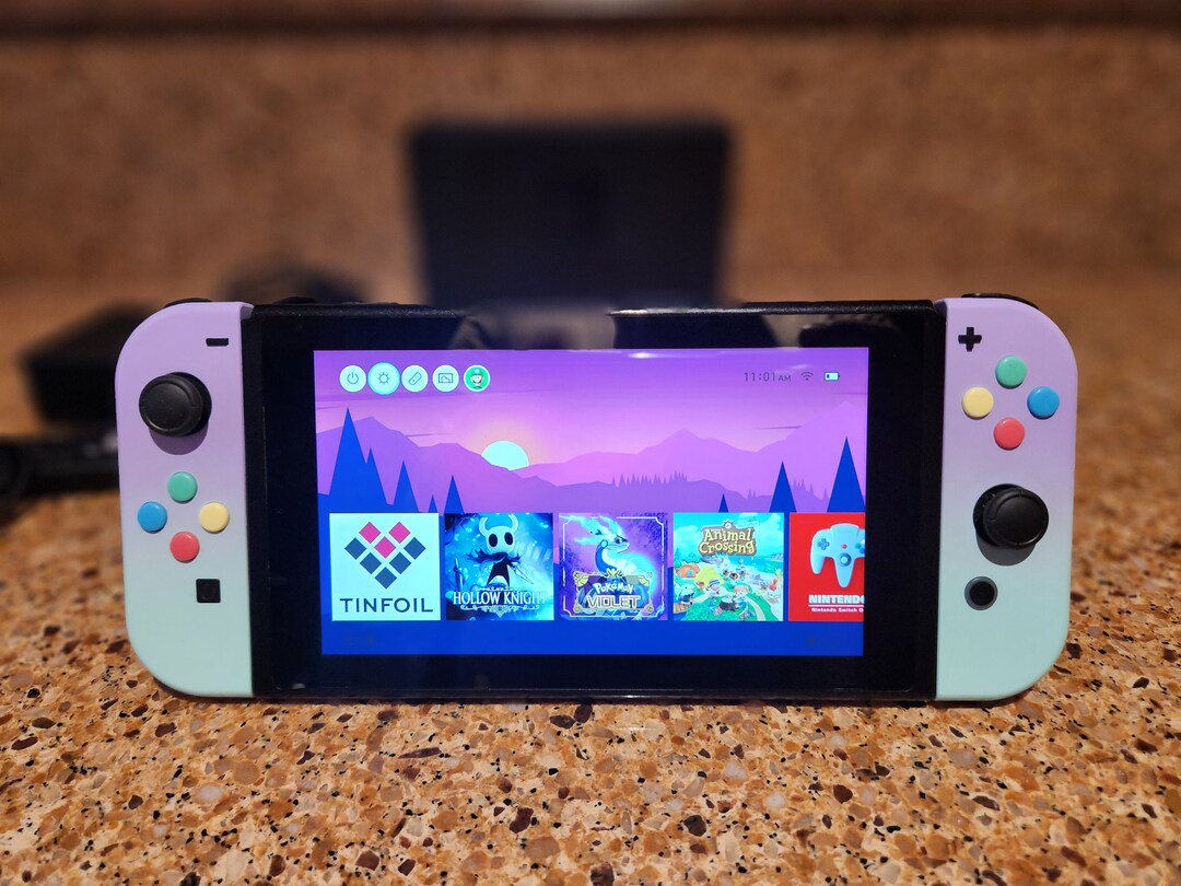 Modded Nintendo Switch With Mod Chip With Cfw Atmosphere Etsy