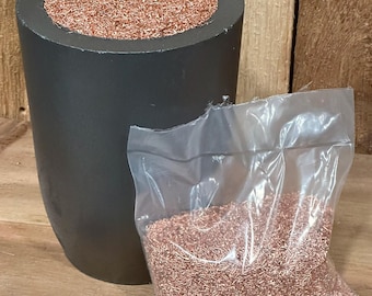 1lb Granular Copper Chop, Fine-Medium .999 Copper Shred Granules