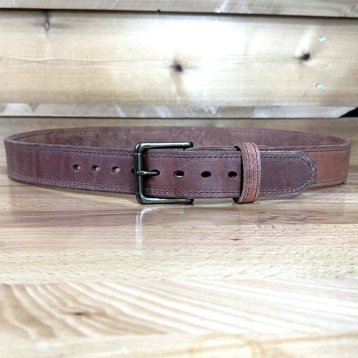 Old World Harness Thick Leather Belt - Handmade in the USA – M & W Leather