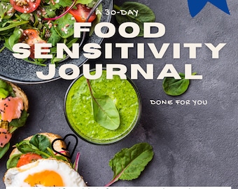 Food Sensitivity Journal: Editable Canva Template with PLR Rights