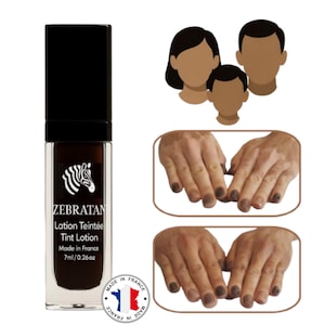 Make-up, Vitiligo abdecken Zebratan Lotion Mittelbraun.
