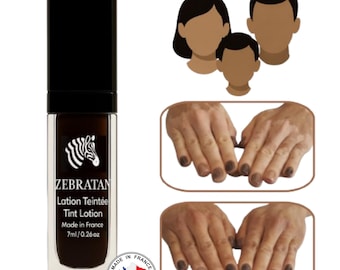 Make-up, Vitiligo abdecken Zebratan Lotion Mittelbraun.