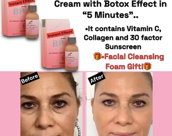 BB Cream Botox y Efecto Nutritivo • Efecto Botox • Eliminador de Arrugas • Base de Maquillaje Rostro • Relleno de Arrugas + Regalado
