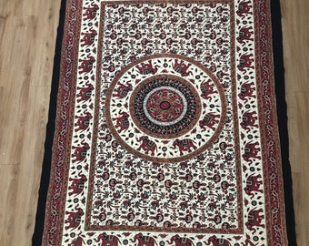 Elephant pattern with Frame Spread- Hindu style