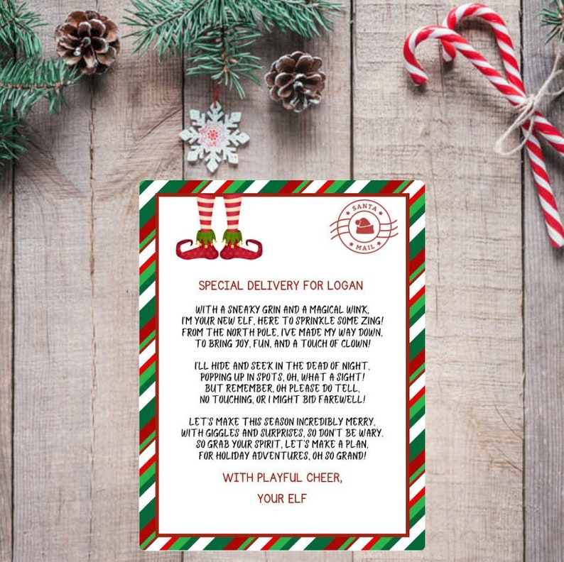 EDITABLE Elf Arrival Letter, Elf on the Shelf First Time Arrival Letter