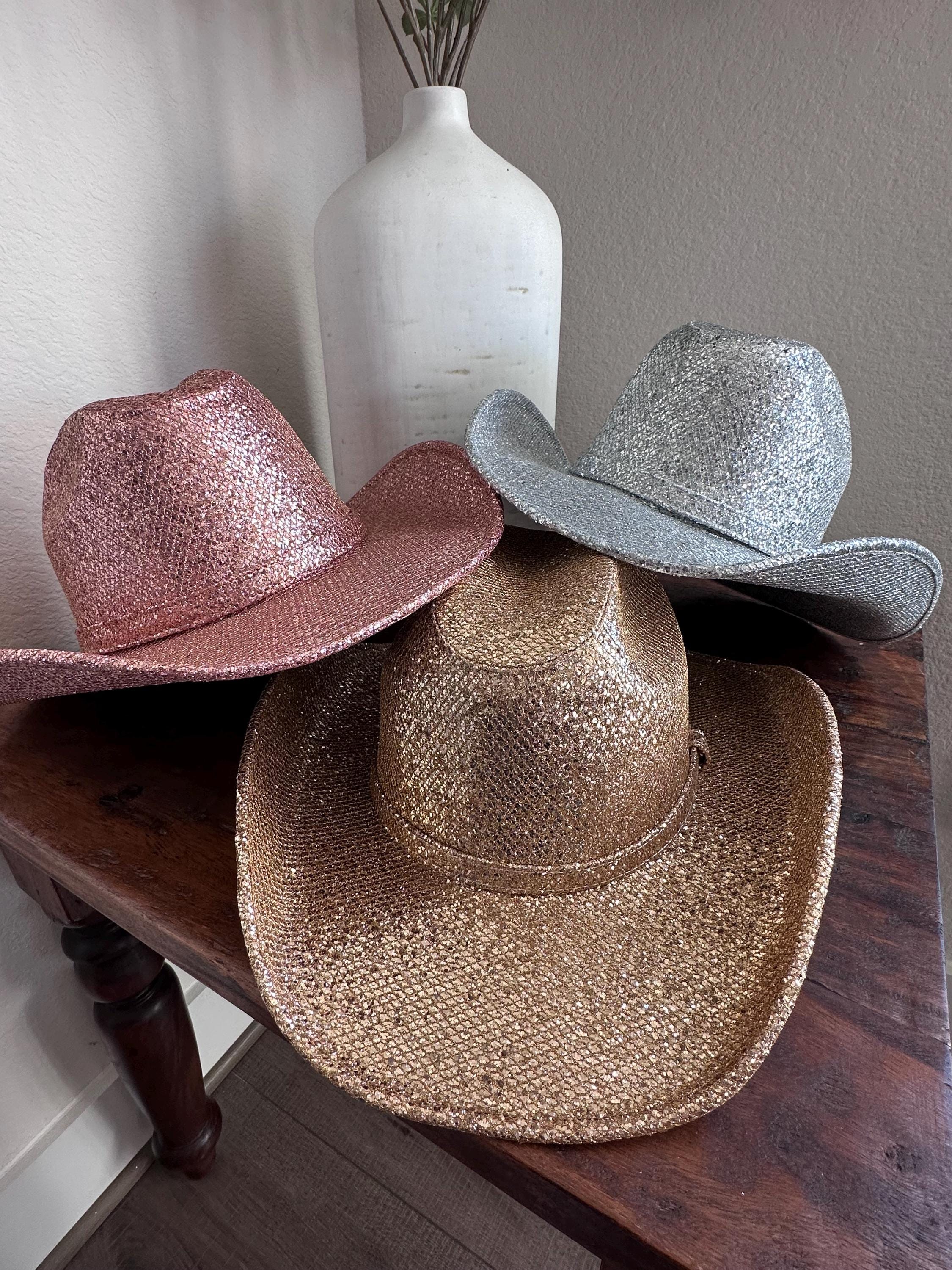 7537 Glitter Cowboy Hat Classic Western Rhinestone Cowgirl Outdoor Wide Dsgzkk Adult Sequins Cowboy Hats with Diamond Fringes Woman  main image 2