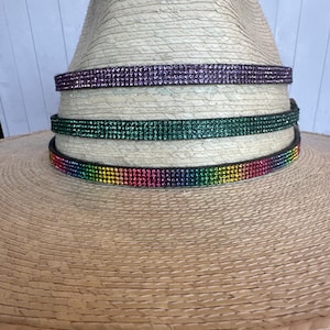 Cowgirl Hat With Rainbow Rhinestones - Etsy display picture 3