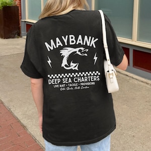 Maybank Deep See Charters Tee | Outerbanks OBX Inspired