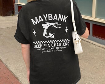 Maybank Tiefsee-Charterungen-T-Stück | Outerbanks Obx inspiriert
