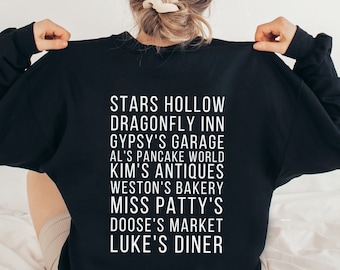 Gilmore Girls Shop Names PNG File | Stars Hollow
