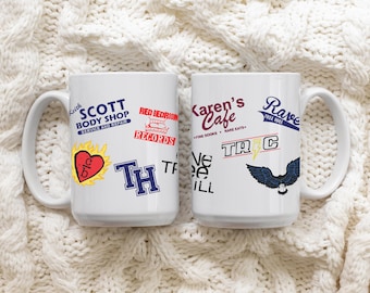 One Tree Hill OTH Collage Symbols 15oz Mug | One Tree Hill Inspired