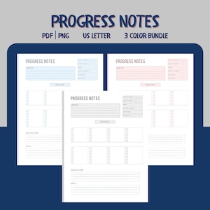 Therapist Client Progress Note Template: Counseling Documentation (3 PDF)