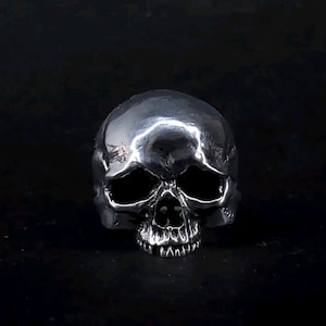 925 Silver Skull Ring - Keith Richards Skull Ring - Skull Head Ring - Gothic Jewelry - Skull ring for men - Gift For Him - Mens Skull Ring