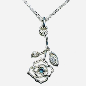 Rose Pendant, Rose Necklace, Rose Charm, 925 Sterling Silver Pendant, Silver Rose Necklace, Unisex Rose Pendant Jewelry, Gift For Her