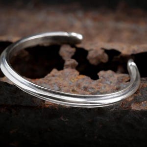 925 Silver Bangle / Silver Bracelet / Silver Cuff Bracelet / Solid Silver Bangle / Mens Silver Bangle / Unisex Silver Bangle / Unique Bangle