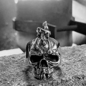 Unique Skull Ring - Skull 925 Sterling Silver Ring - Skull Ring - Skull Jewelry - Gothic Ring - Biker Ring - gift for him - Mens Ring