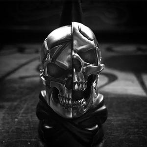 925 Silver Skull Ring. Unique Skull Ring. Gothic Jewelry. Engraved Skull Ring. gift for him. Handmade Ring Jewelry. mens Silver Skull Ring