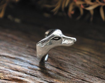 Bague Anubis en argent sterling, mythologie égyptienne, bijoux gothiques