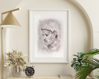 St. Francis of Assisi - Fine Art  | Printable 16x20, 11x14, 8x10, 5x7 Download | Catholic Wall Art Decor | Religious Art Decor