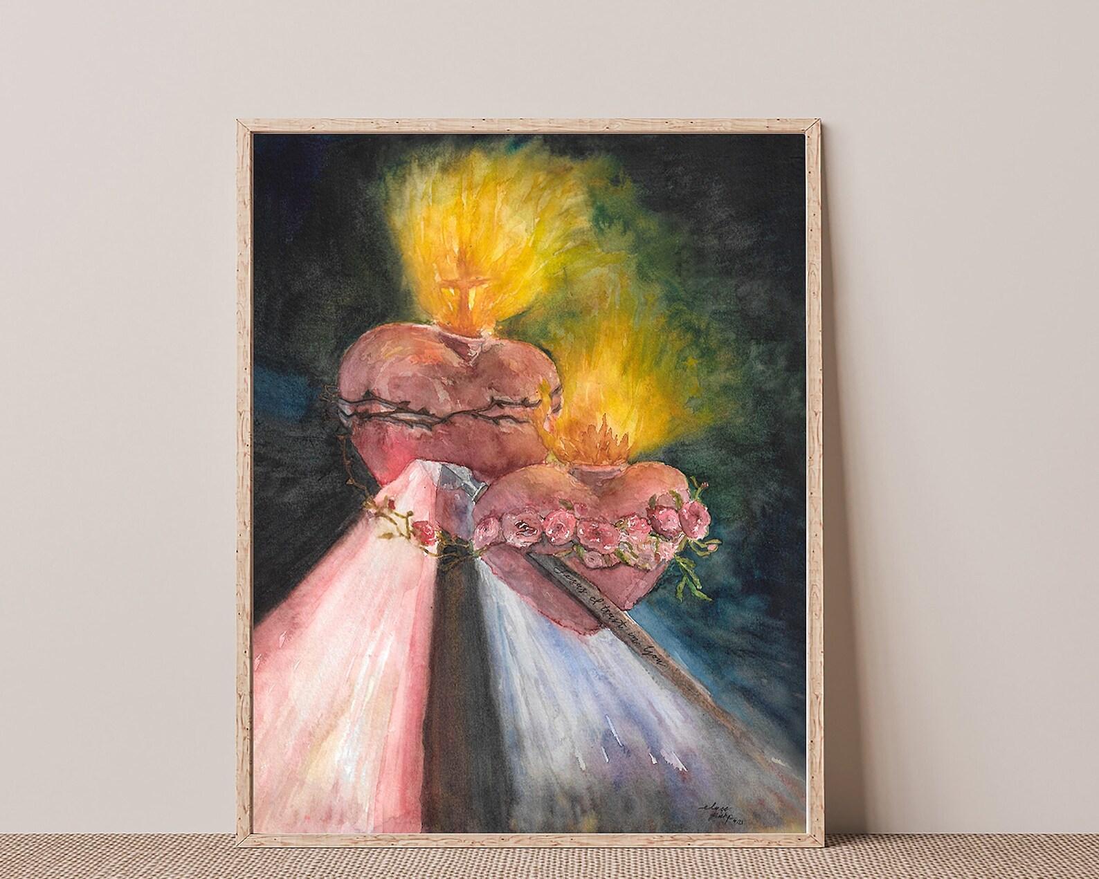 Susan Lange Designs Prayer Acrylic Art 4x6 Divine Mercy main image 0