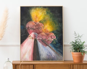 Divine Mercy | Printable Download artwork | Christian Fine Art | Catholic Art | Christian Painting | For the Sake of His Sorrowful Passion