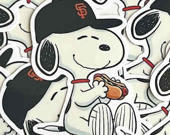 SF Giants Snoopy Sticker