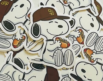 San Diego Padres Snoopy Sticker