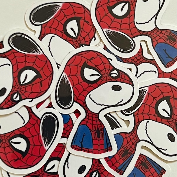 Spiderman Snoopy Sticker